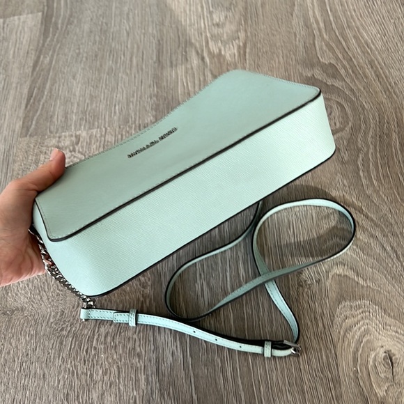 Michaek Kors Jet Set Saffiano Learher Crossbody in Mint Green/light turquoise - Picture 2 of 5